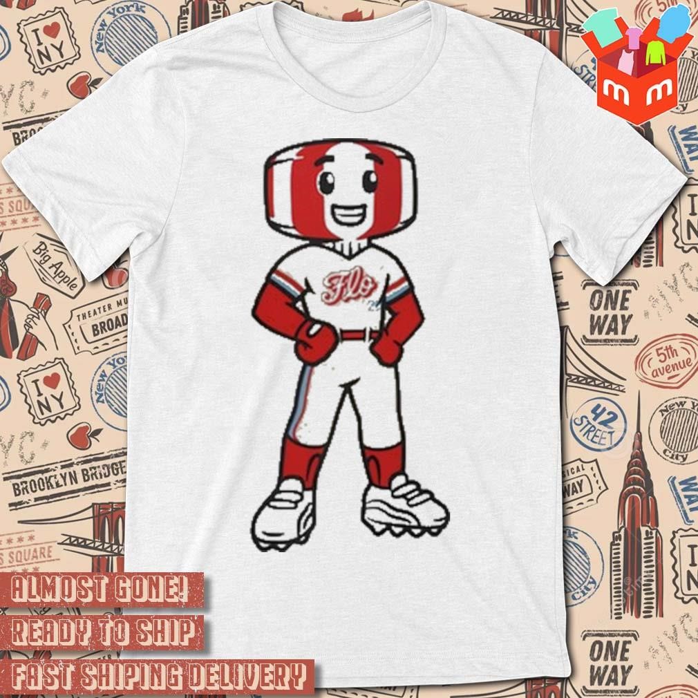 Florence y'alls baseball mascot art design t-shirt