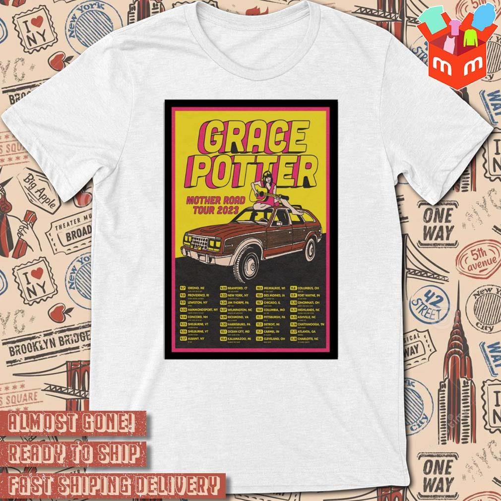 Grace Potter 2023 mother road tour art poster design t-shirt