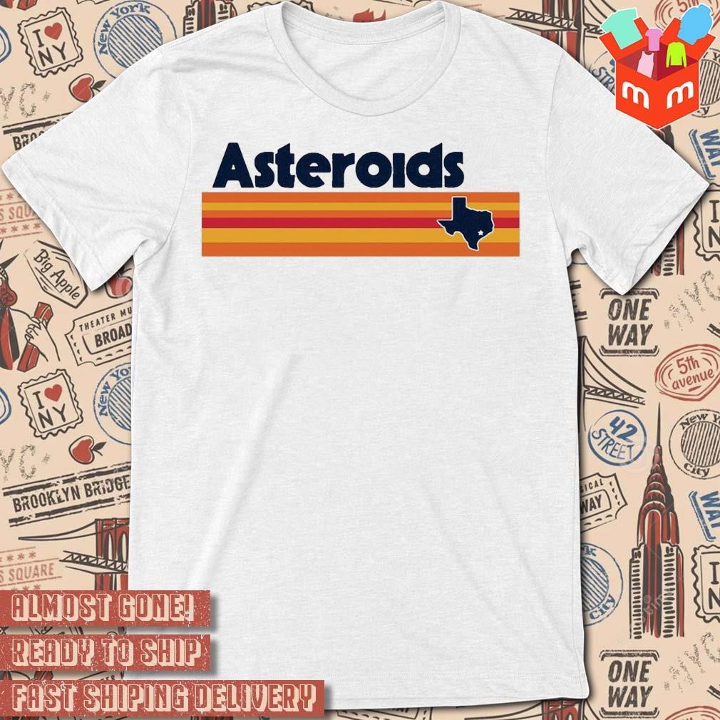 Houston asteroids logo design t-shirt