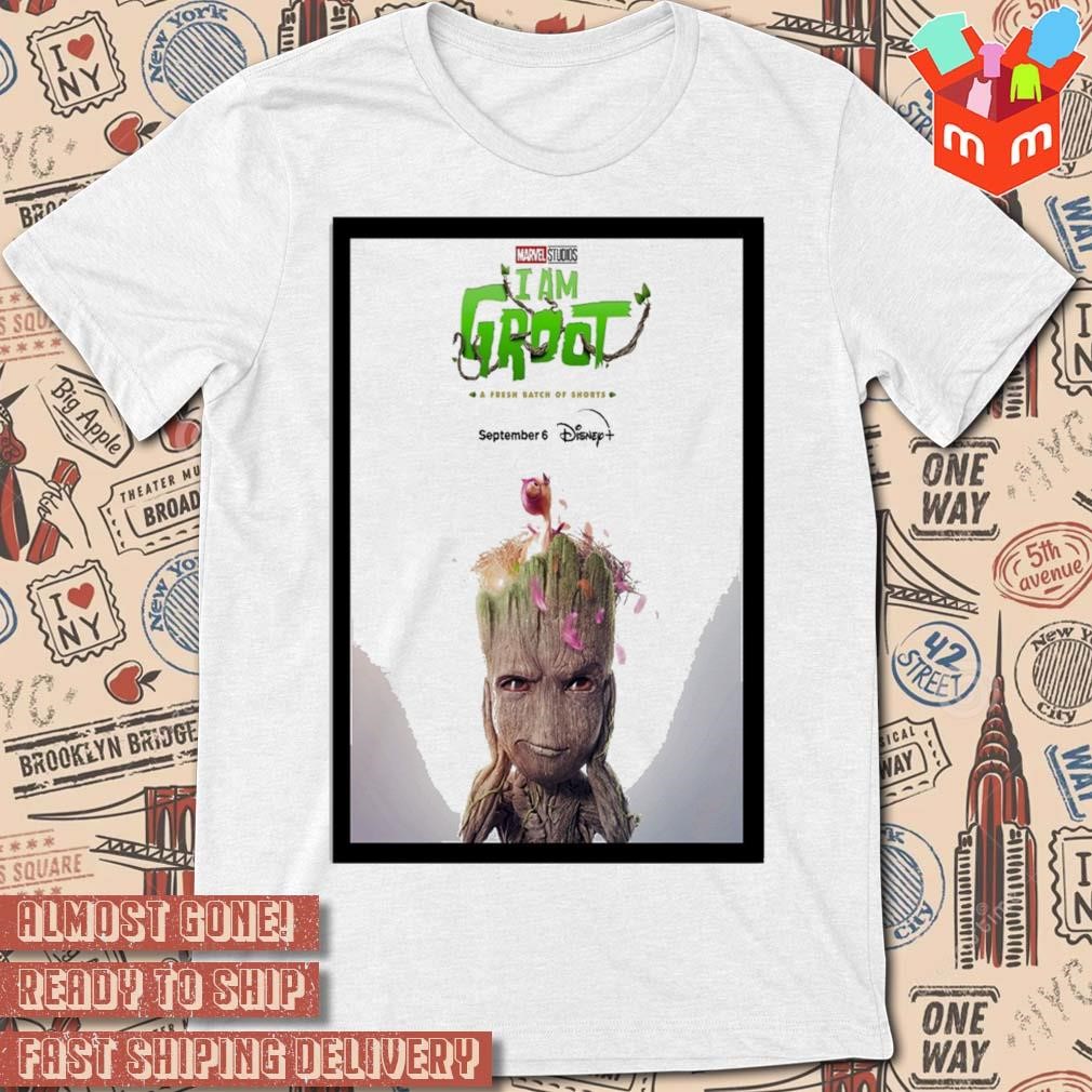 I am groot season 2 september 6 2023 art poster design t-shirt