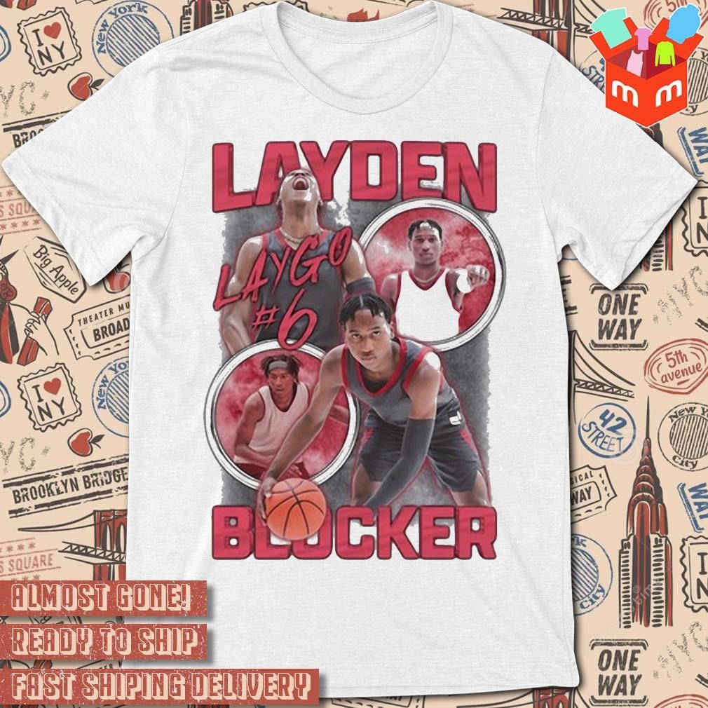 Layden blocker collage art design t-shirt
