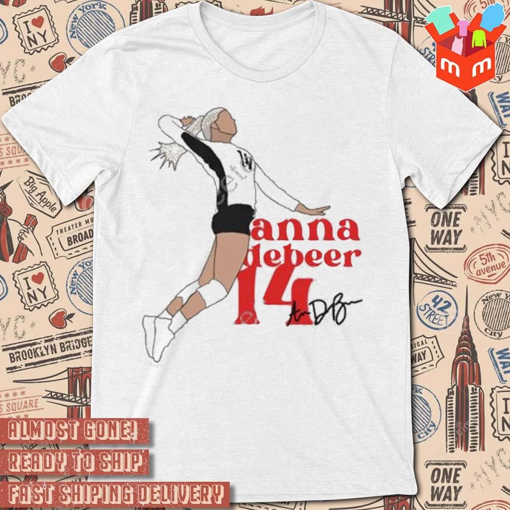 Louisville Cardinals Anna Debeer volleyball signature art design t-shirt