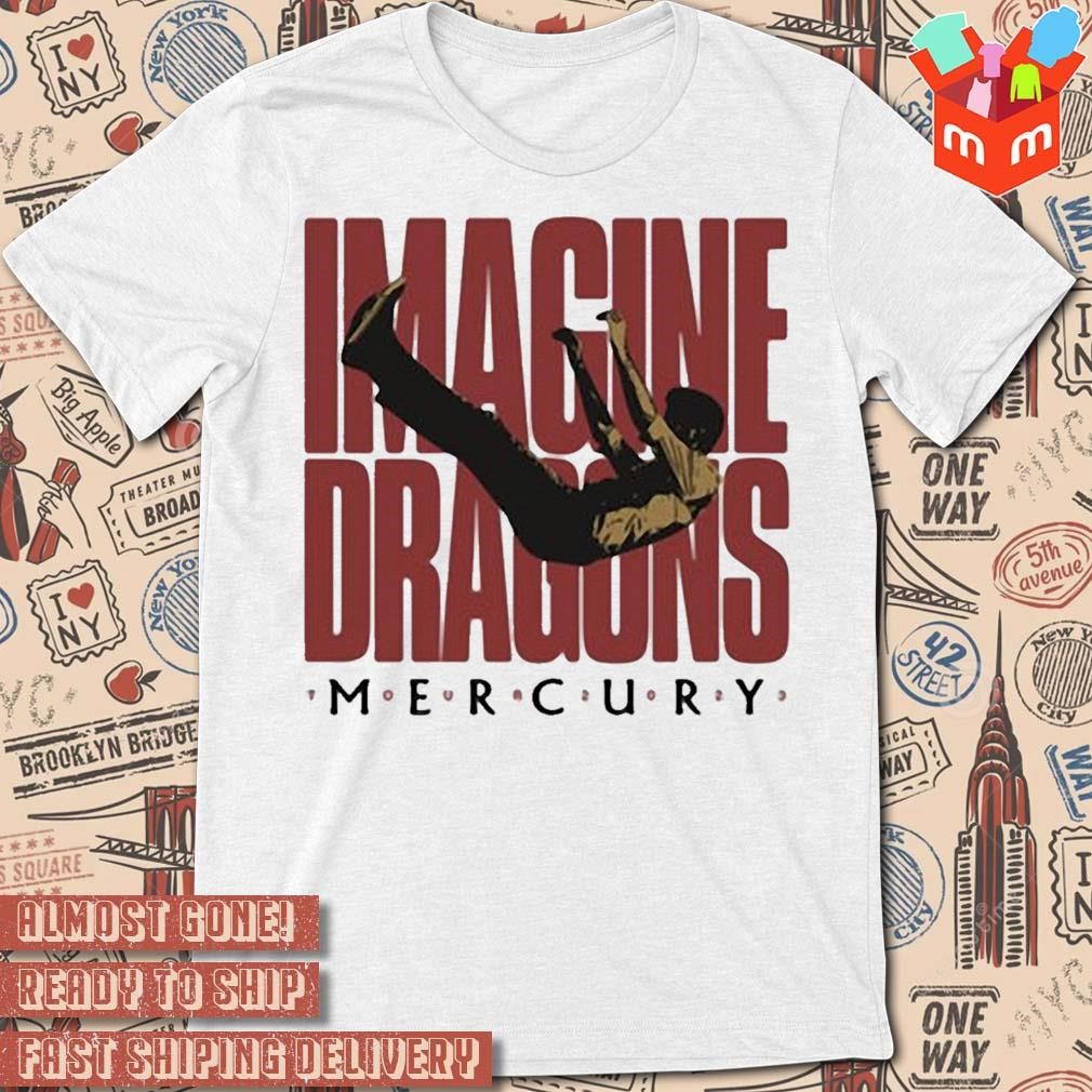 Maglietta stampa su 2 latI imagine dragons mercury world tour 2023 art design t-shirt