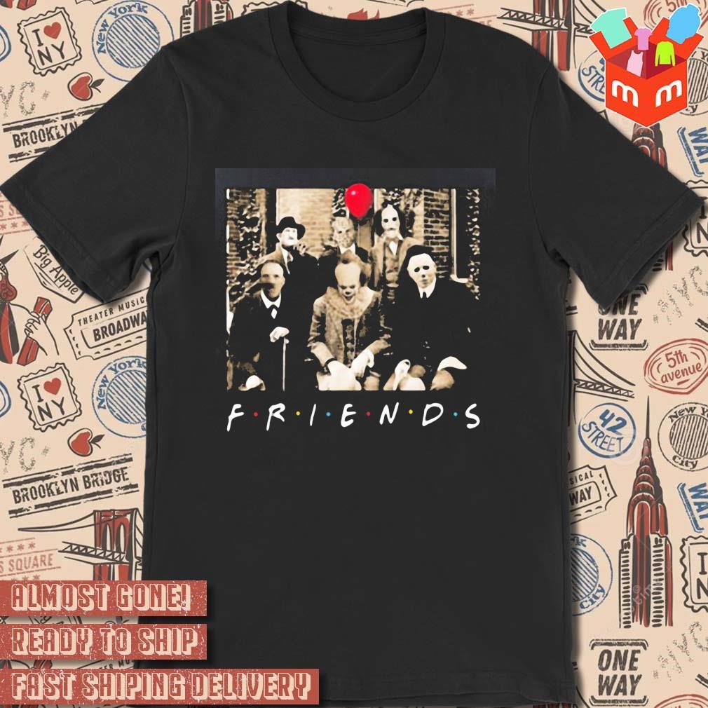 Psychodynamics horror characters Friends photo design T-shirt