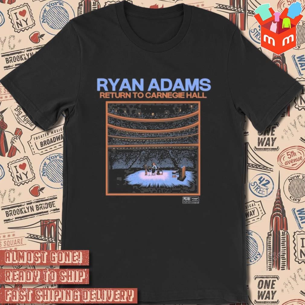 Ryan Adams return to carnegie hall art design t-shirt