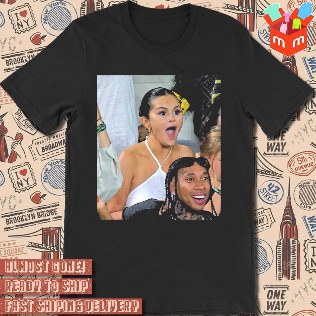 Selena Gomez reaction Messi photo design t-shirt