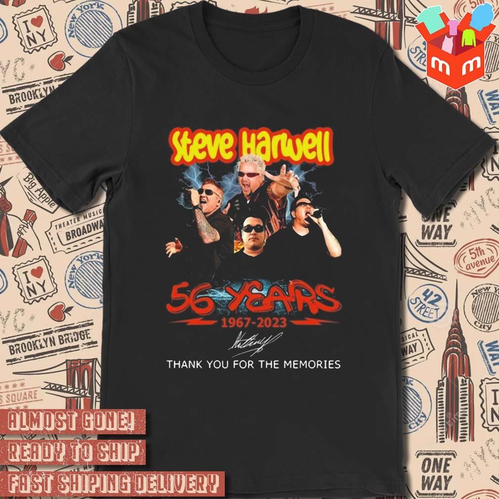 Steve harwell 56 years 1967 2023 thank you for the memories t-shirt