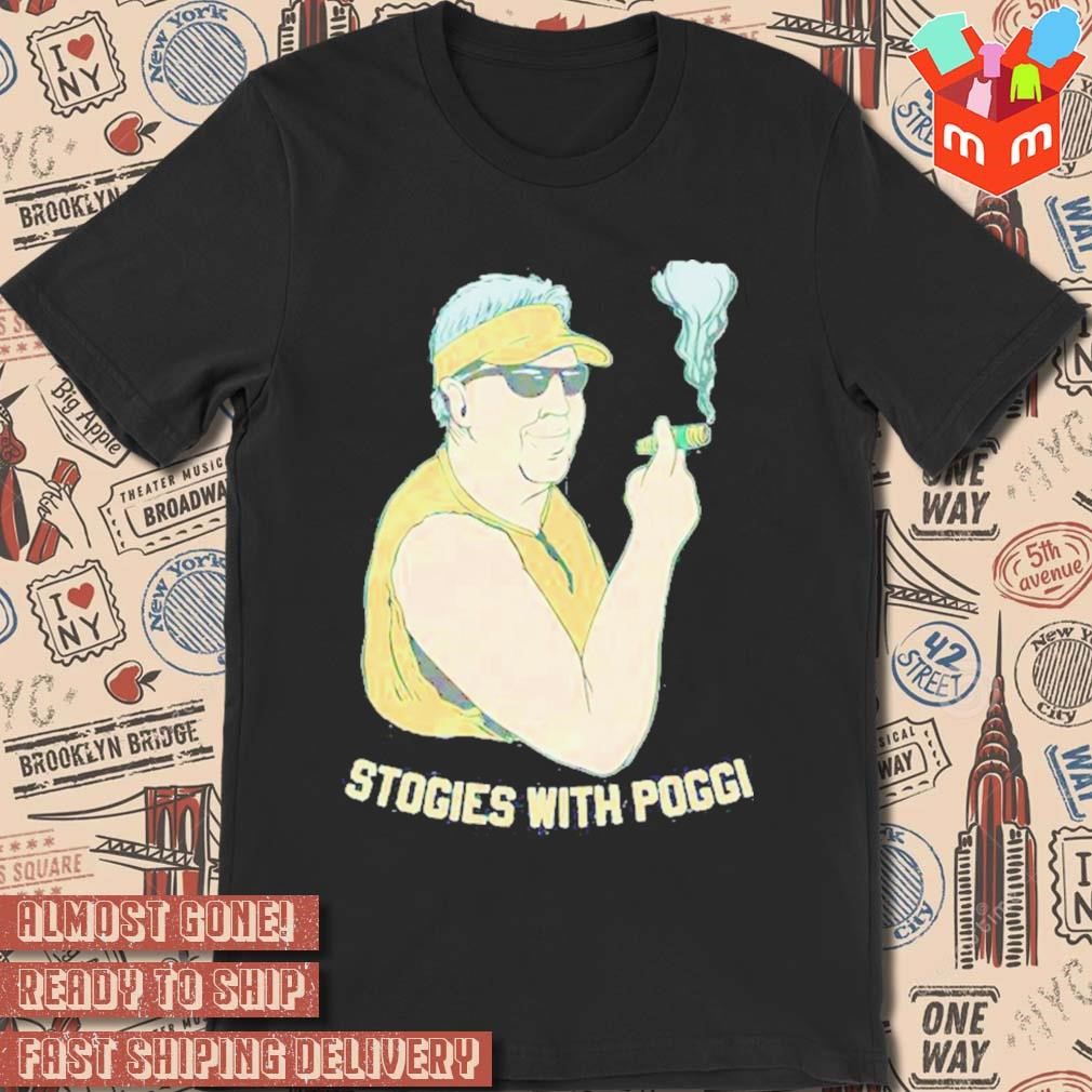 Stogies with poggi art design t-shirt