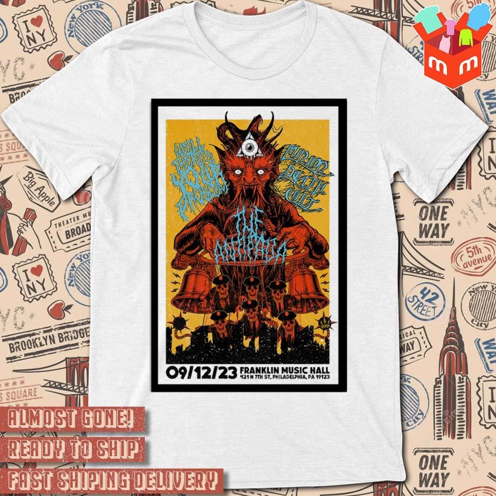 The Antifada Franklin music hall Philadelphia PA 12 sept 2023 art poster design t-shirt