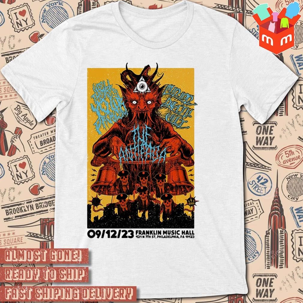 The antifada franklin music hall Philadelphia PA event september 12 2023 art poster design t-shirt