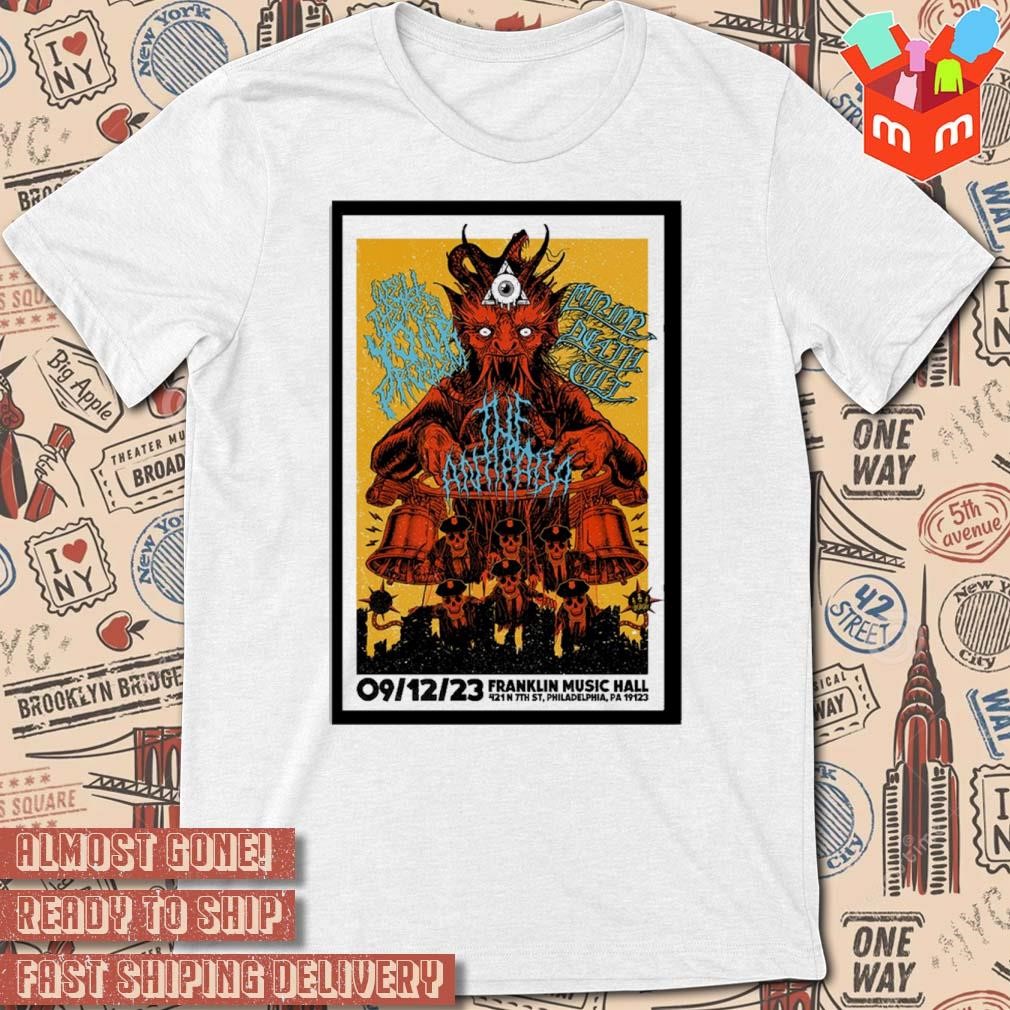 The antifada september 12 2023 Franklin music hall Philadelphia PA event art poster design shirt