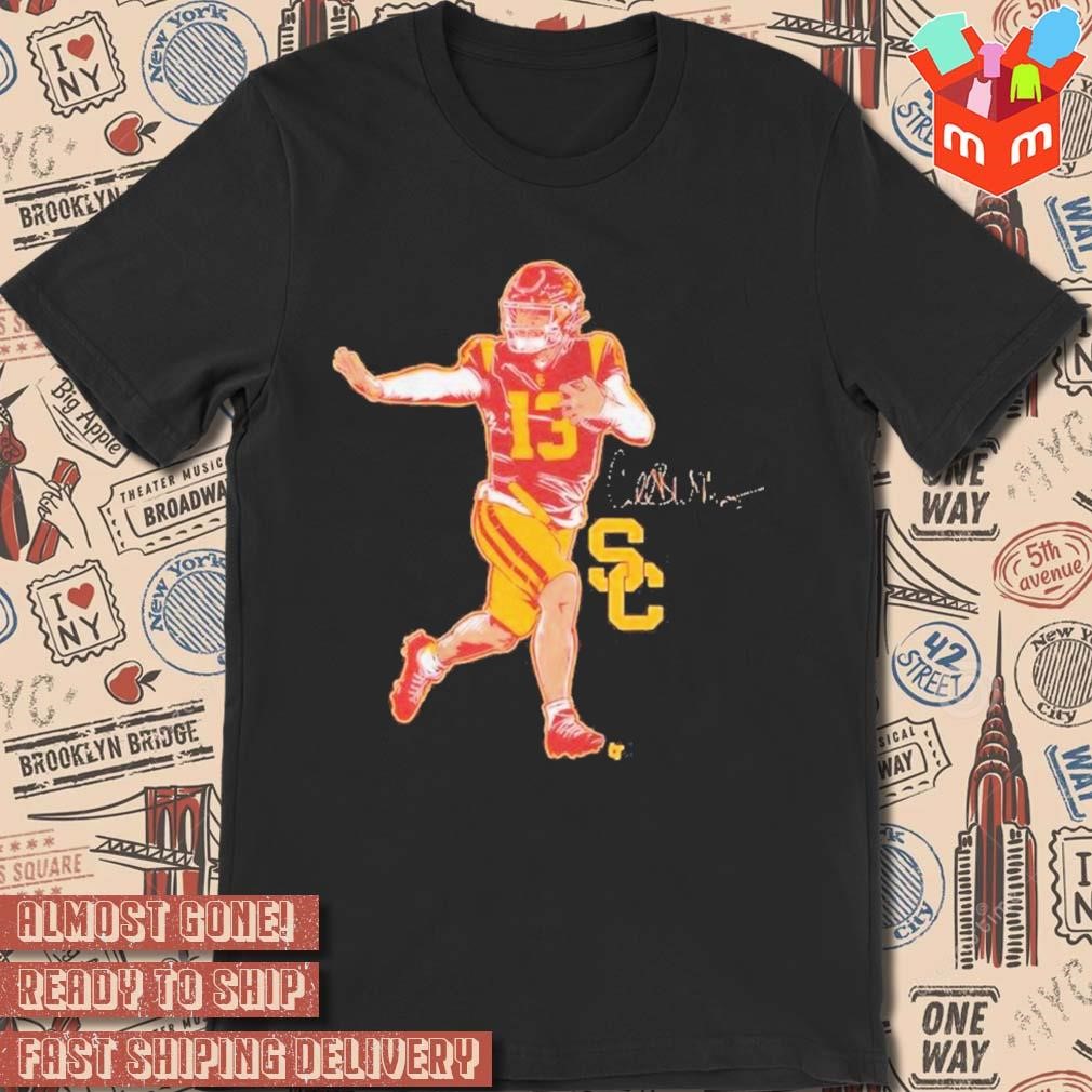 Usc Football Caleb Williams Superstar Pose signature art design t-shirt