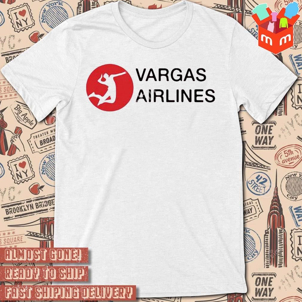 Vargas airlines logo design t-shirt