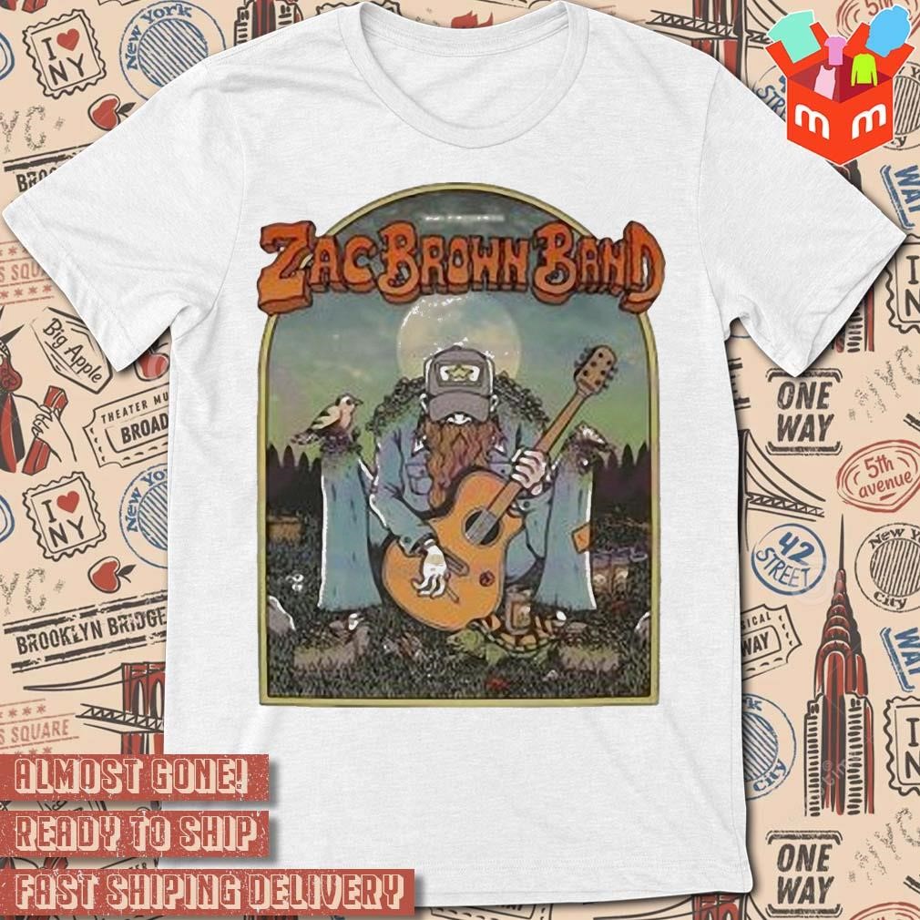 Vintage zac brown band from the fire tour 2023 art design t-shirt