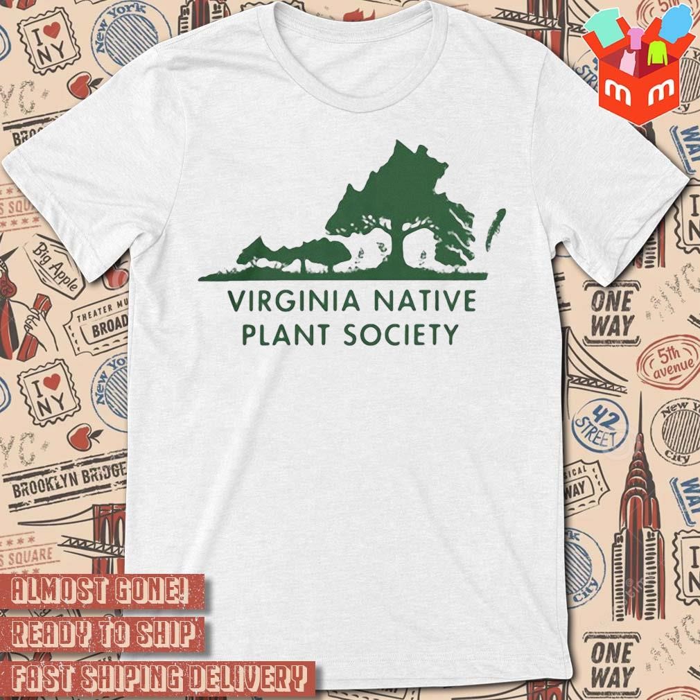 Virginia native plant society logo t-shirt