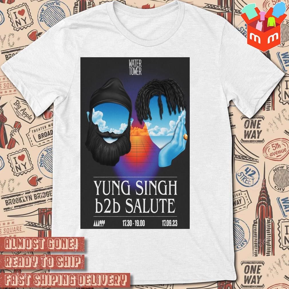 Yung singh and salute september 17 2023 photo poster design t-shirt