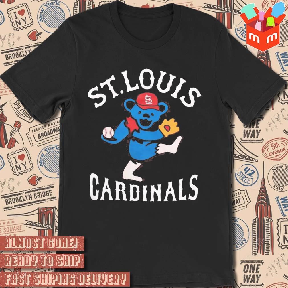 st louis cardinals grateful dead t shirt