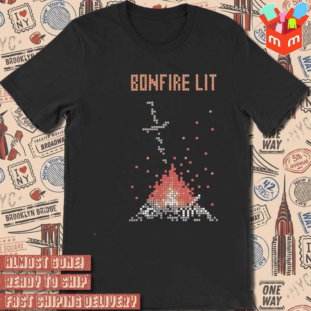 Dark Souls X Torch Torch 8bit Bonfire Lit t-shirt