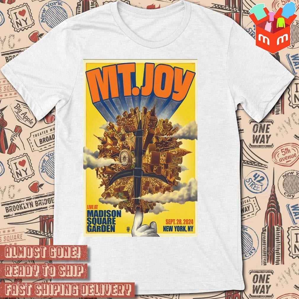 Mt Joy live at Madison Square Garden New York show september 28-2024 poster t-shirt