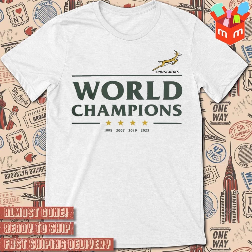 Springboks South Africa World Champion 1995-2023 t-shirt