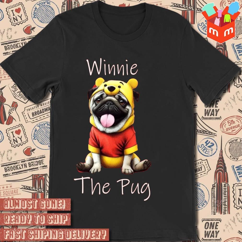 Winnie the Pooh winnie the pug pencil style t-shirt