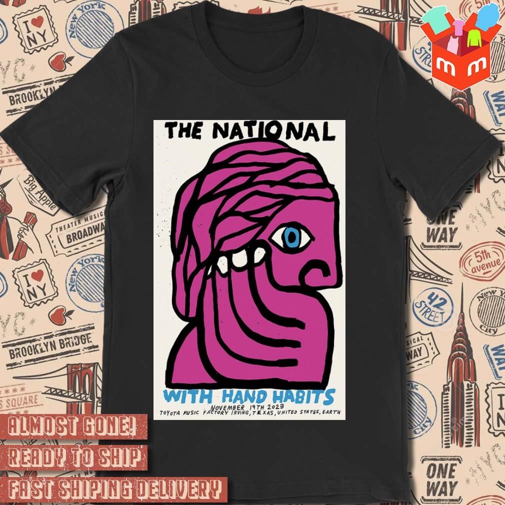 2023 Tour The National The Pavilion at Toyota Music Factory in Irving TX poster t-shirt