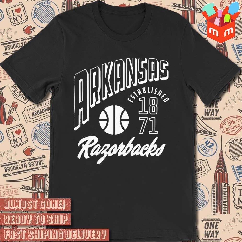 Arkansas Razorbacks Basketball Established 1871 t-shirt