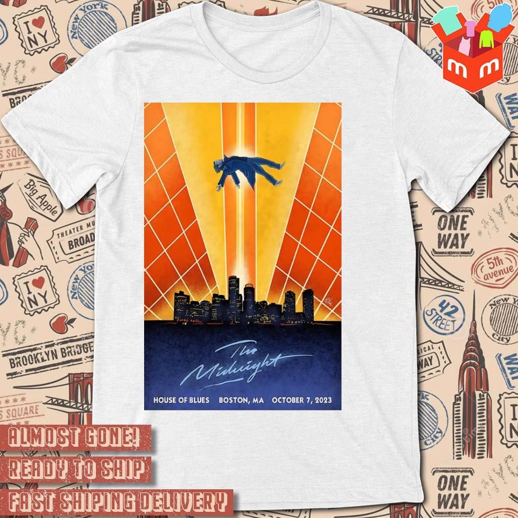 Boston MA October 7-2023 The Midnight Tour poster T-shirt
