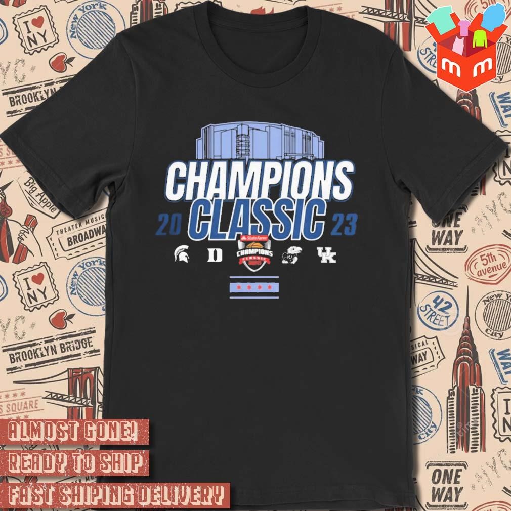 Champions Classic 2023 Building Slant Royal T-shirt