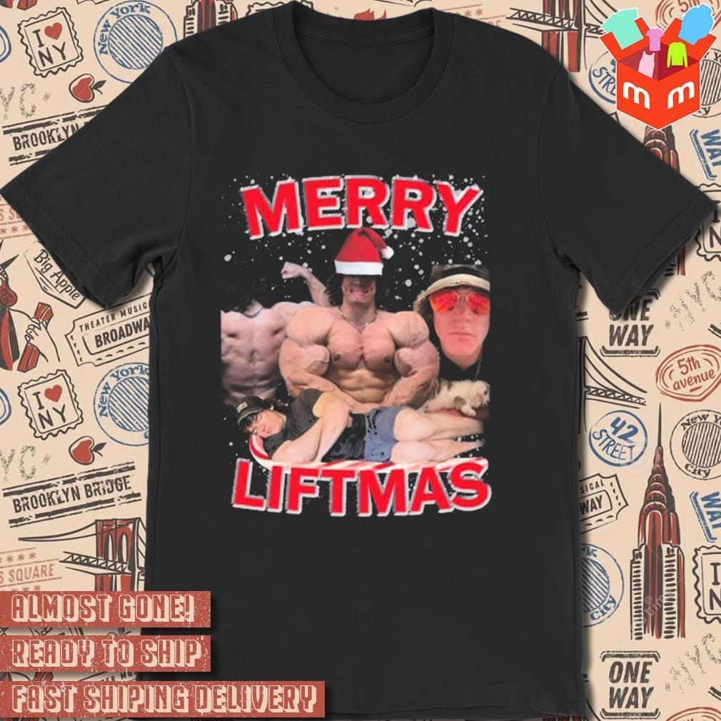 Christmas 2023 Merry liftmas Sam Sulek memes photos t-shirt