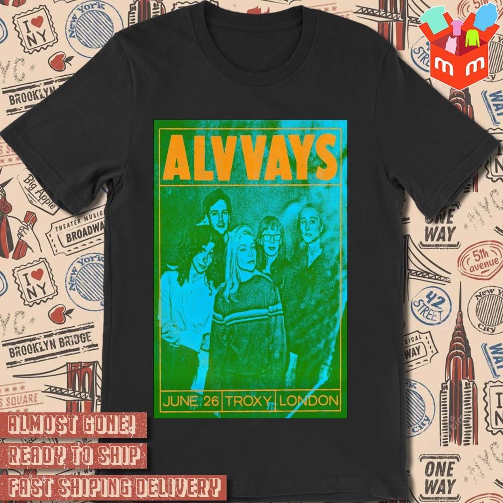 Concert at Troxy London 26 June 2024 Alvvays poster shirt