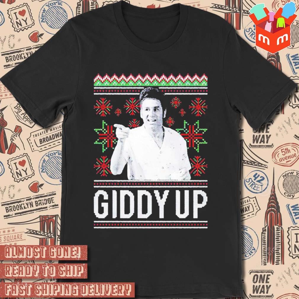 Cosmo Kramer giddy up ugly Christmas sweater T-shirt