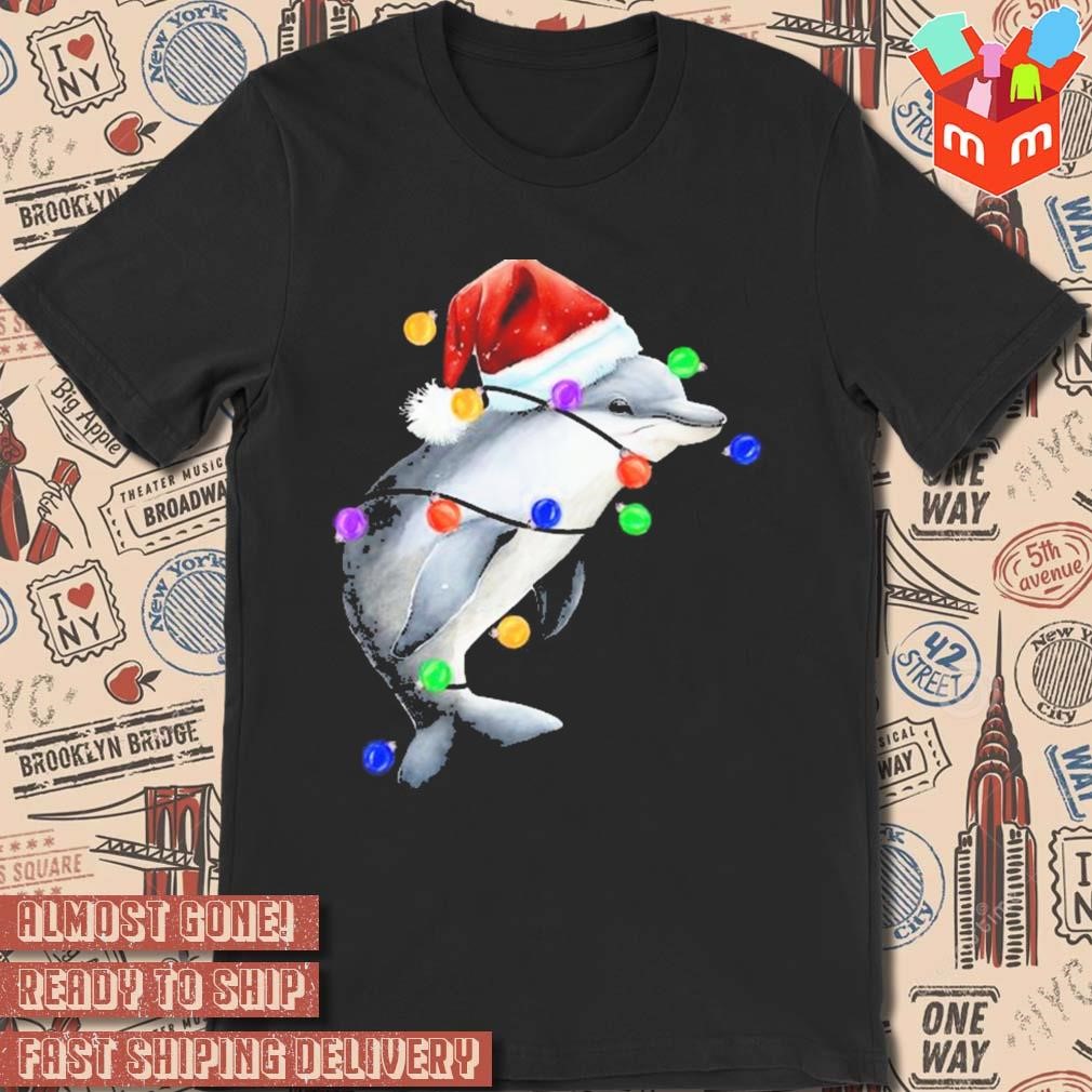 Dolphin Santa Christmas 2023 t-shirt