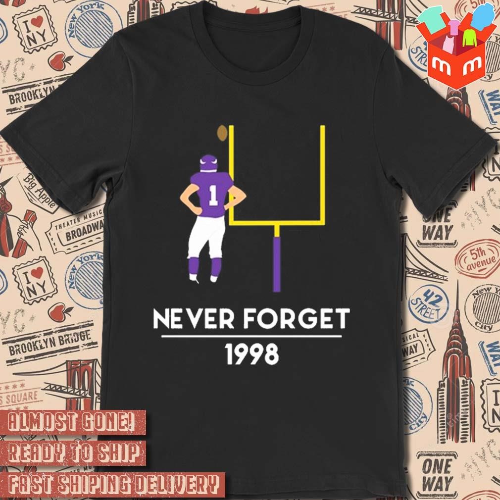 Gopherhole never forget 1998 player number 1 t-shirt