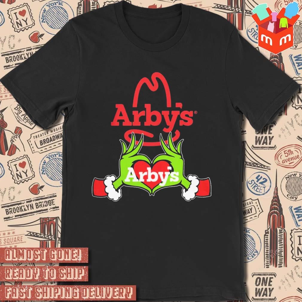 Grinch Hand Love Arby’s Christmas 2023 t-shirt