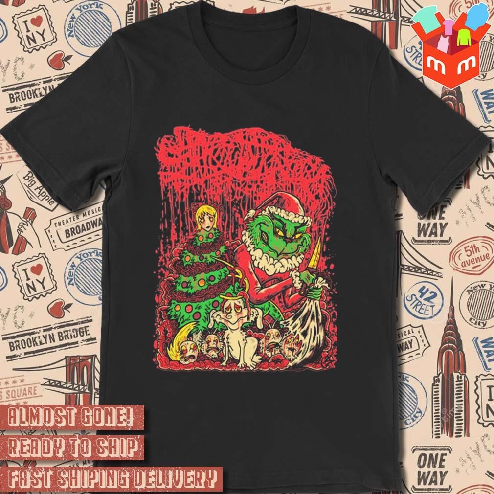 Grinch Santa how the bogg stole Christmas 2023 t-shirt