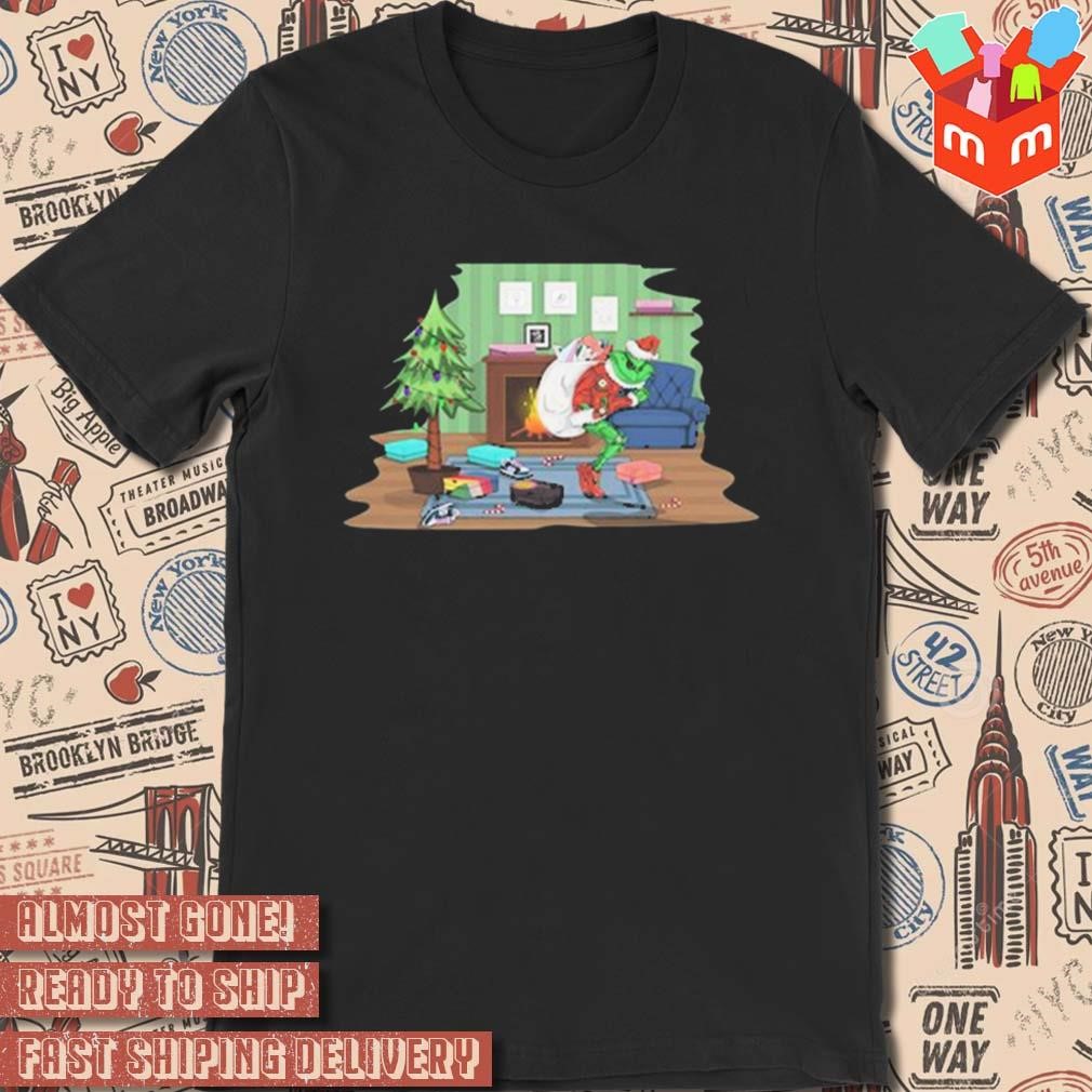 How the Grinch stole sneakers Christmas 2023 t-shirt