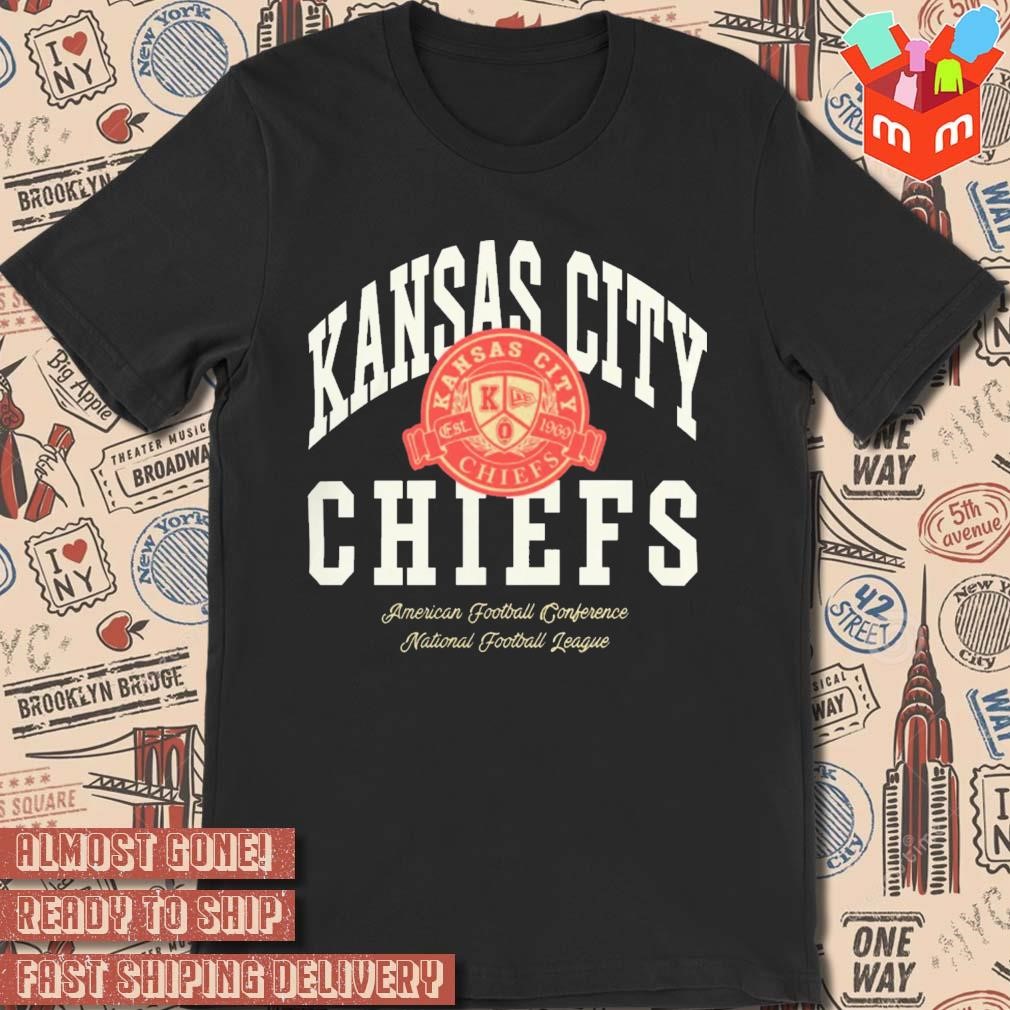 Kansas City Chiefs Letterman American Football Conference National Football League t-shirt