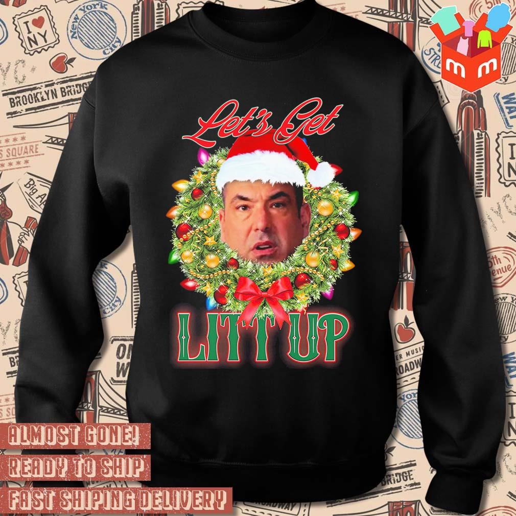 Louis Litt Let's Get Litt Up Christmas Ugly Sweater t-shirt, hoodie, sweater,  long sleeve and tank top
