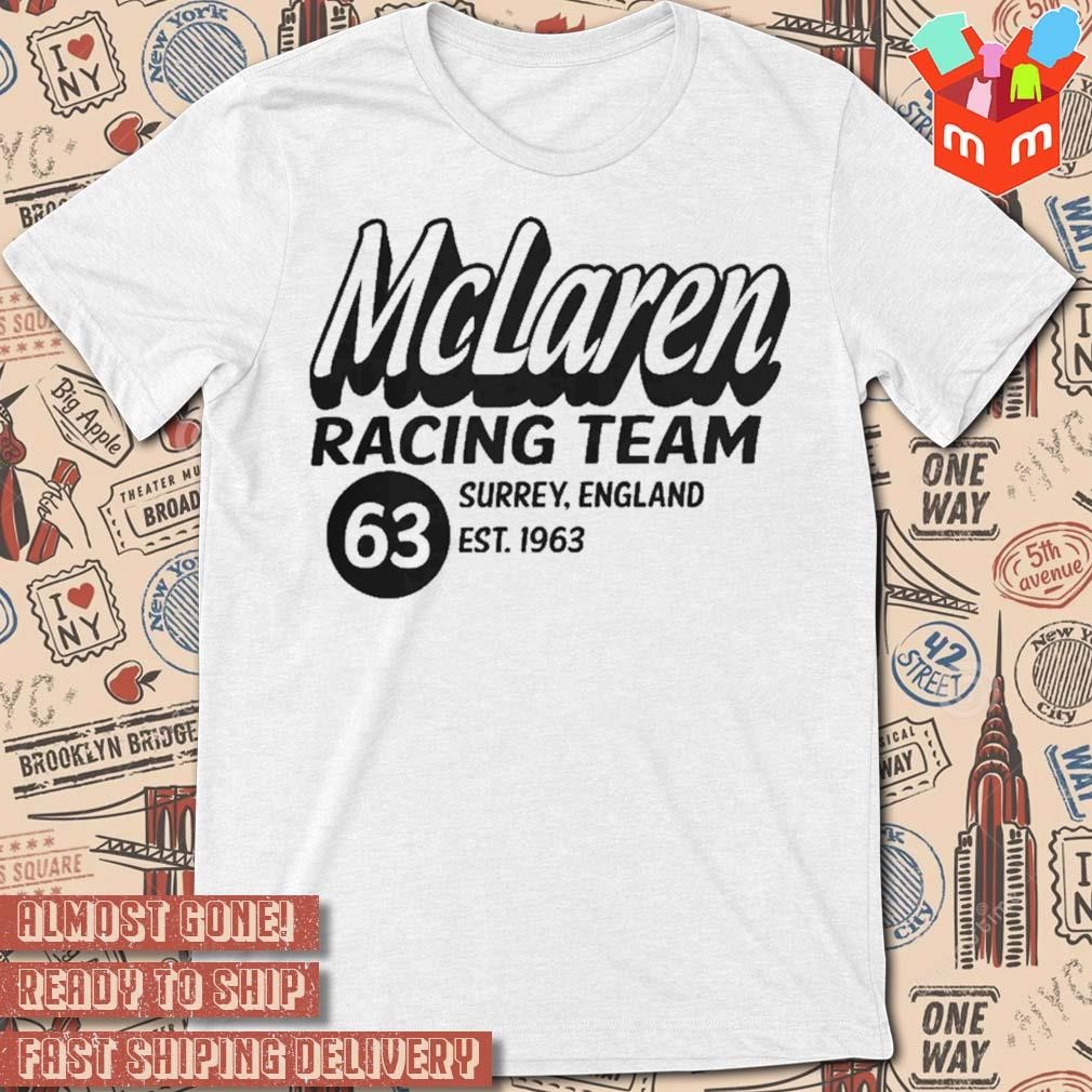 Mclaren F1 Racing Team Vintage Graphic Est 1963 T-shirt
