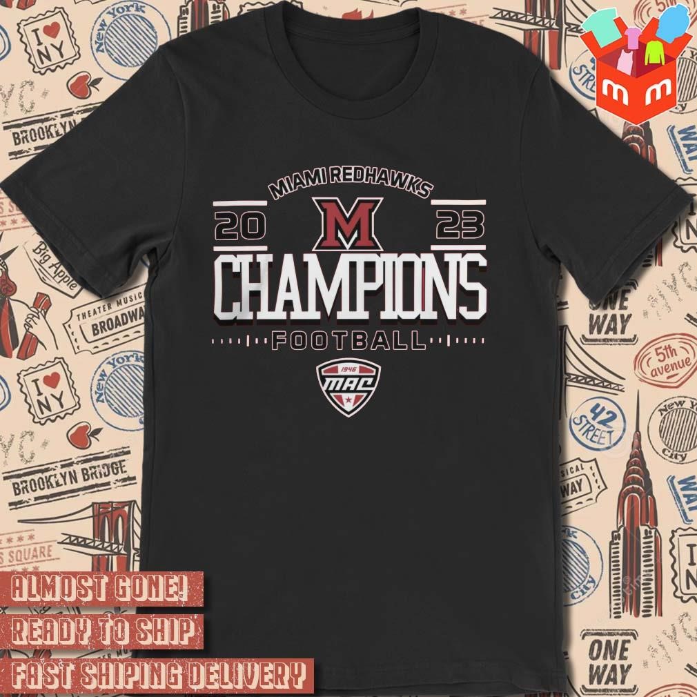 Miami Redhawks 2023 Mac Football Champions T-shirt