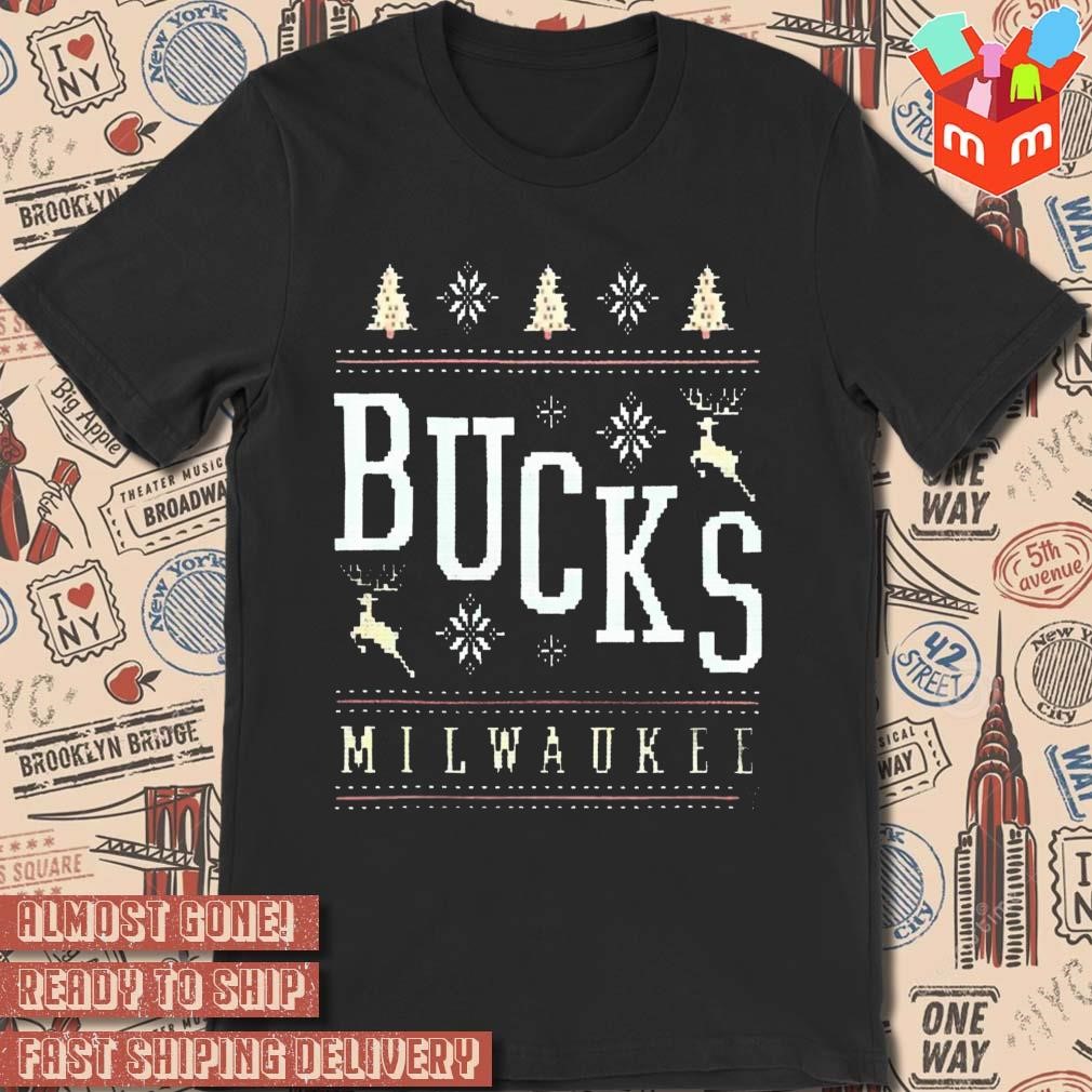 Milwaukee Bucks Holiday Ugly Christmas Sweater t-shirt