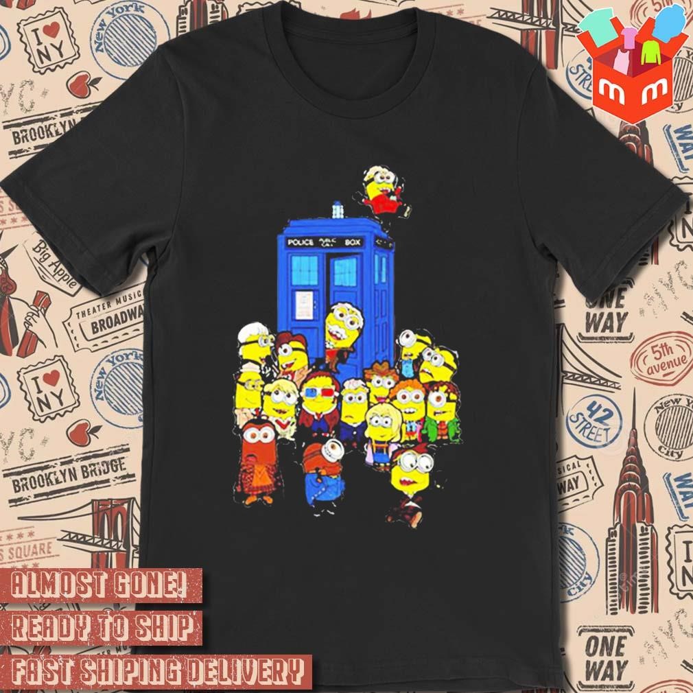 Minions Doctor Who police call box funny T-shirt