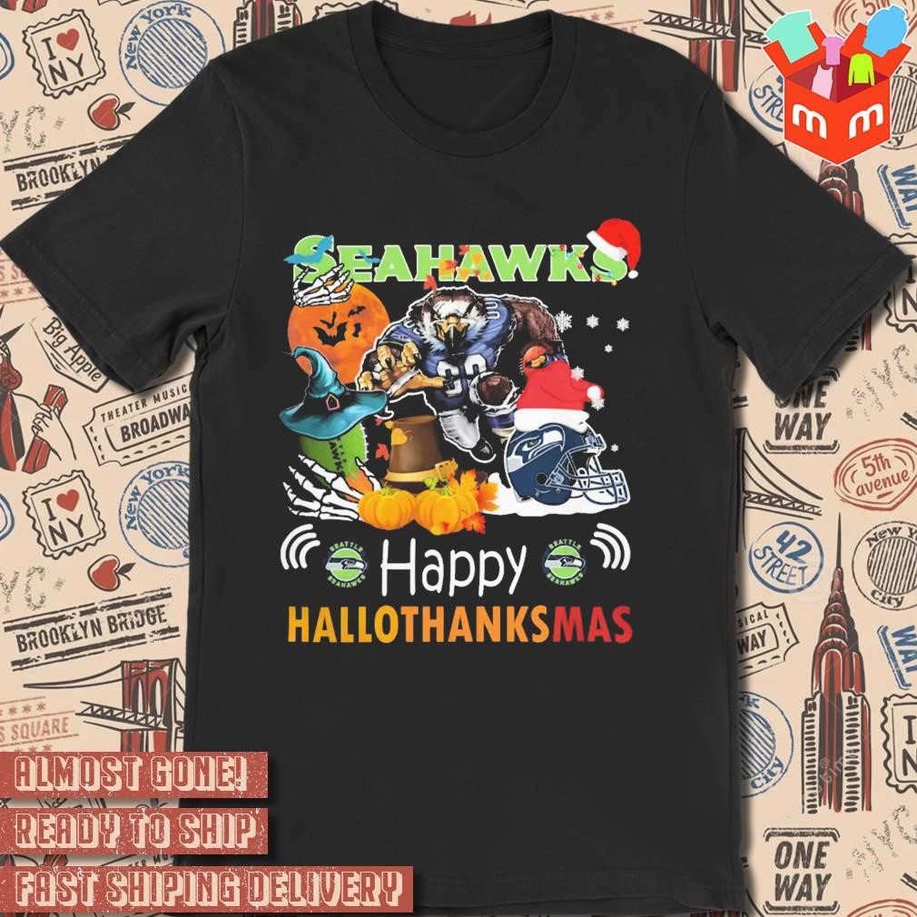 NFL Seattle Seahawks Happy Hallothanksmas 2023 t-shirt