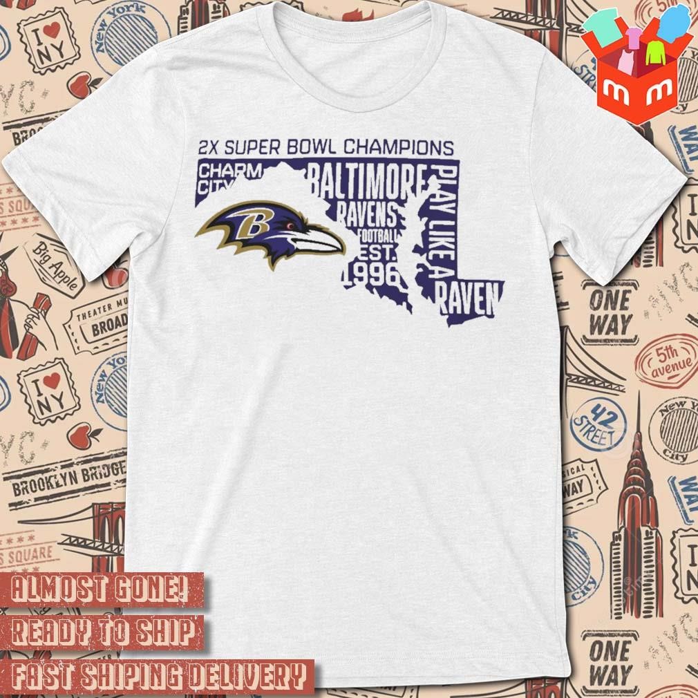 Nfl Baltimore Ravens Hometown Hot Shot Grafik t-shirt