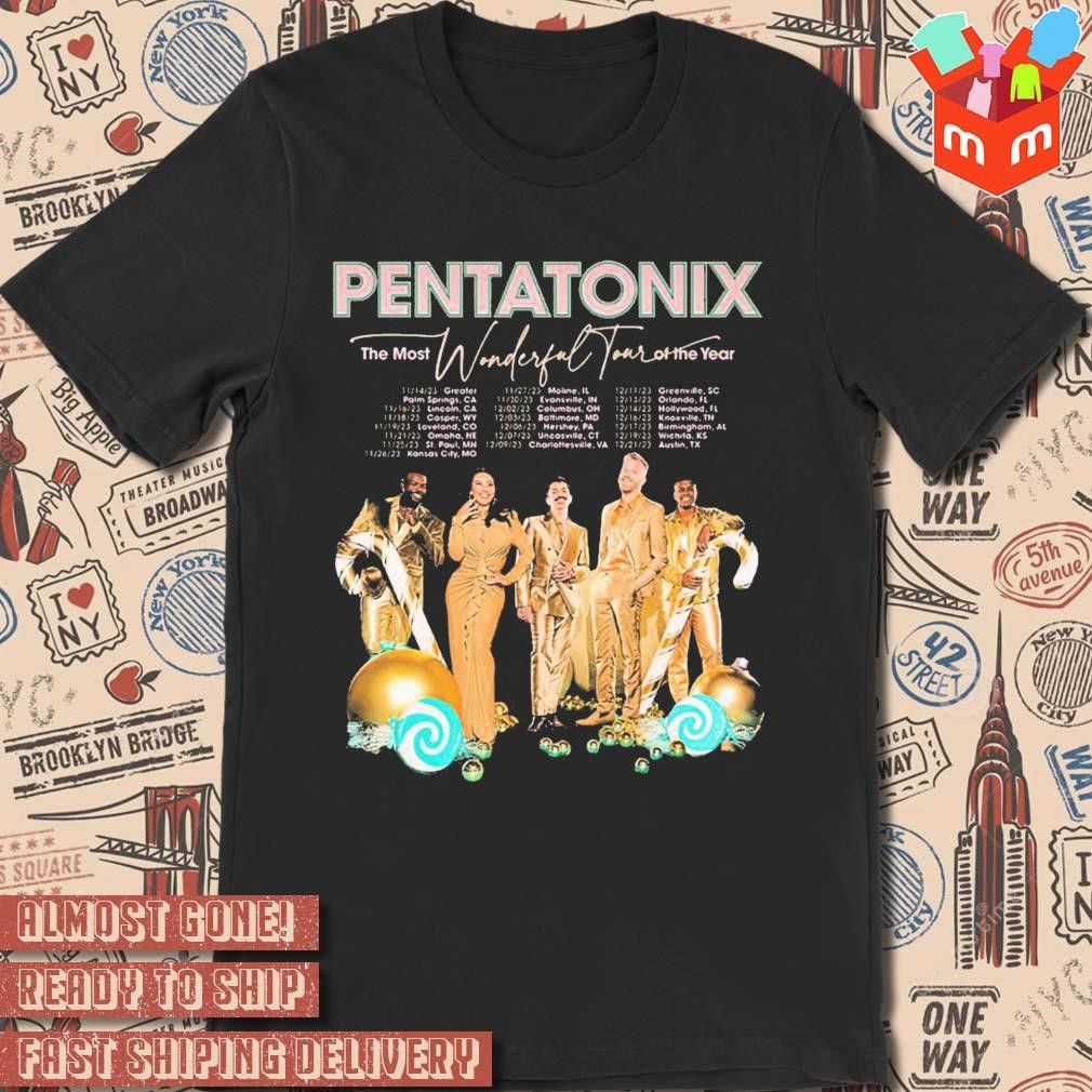 Pentatonix the most Wonderful tour of the year 2023 photo T-shirt