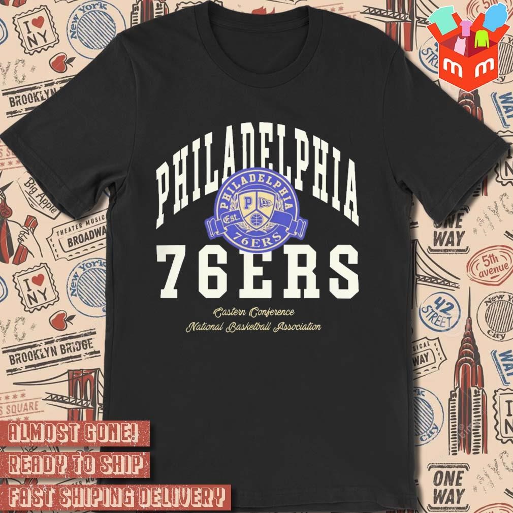 Philadelphia 76Ers Letterman Eastern Conference National Basketball Association t-shirt