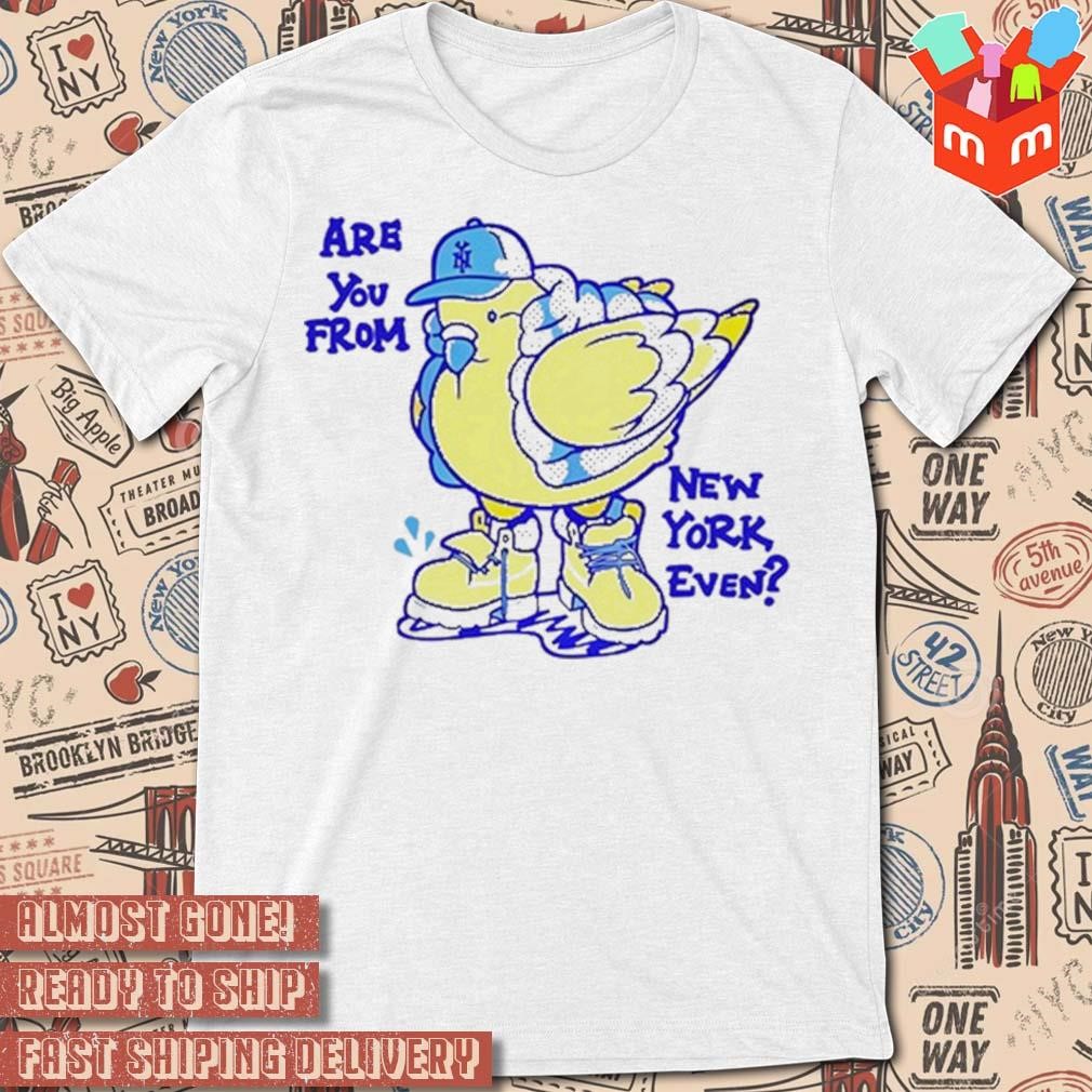 Pigeon are you from New York even drawing T-shirt