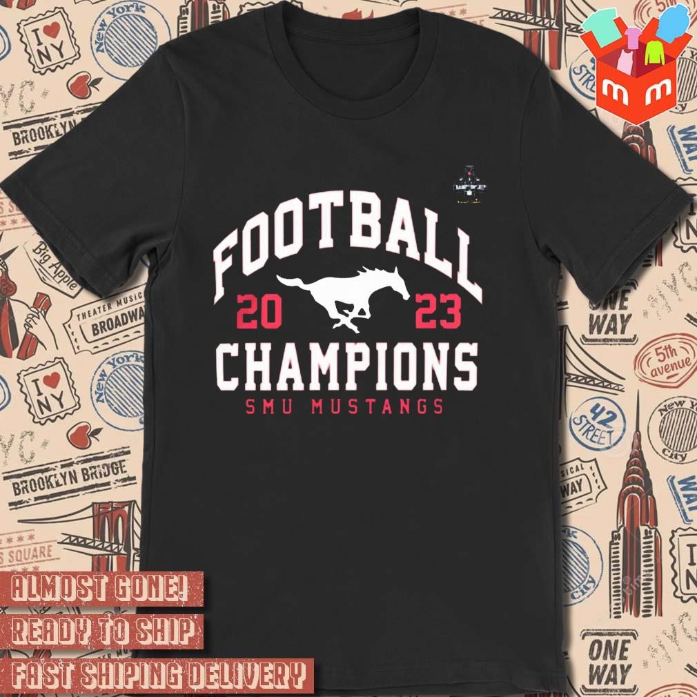 SMU Mustangs Football 2023 AAC Champions t-shirt