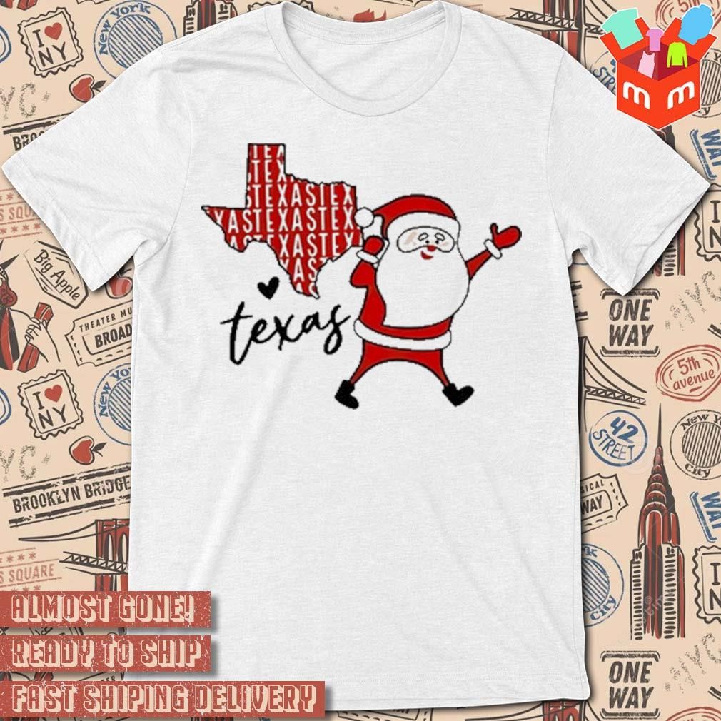 Santa Claus Texas Rangers Christmas 2023 t-shirt